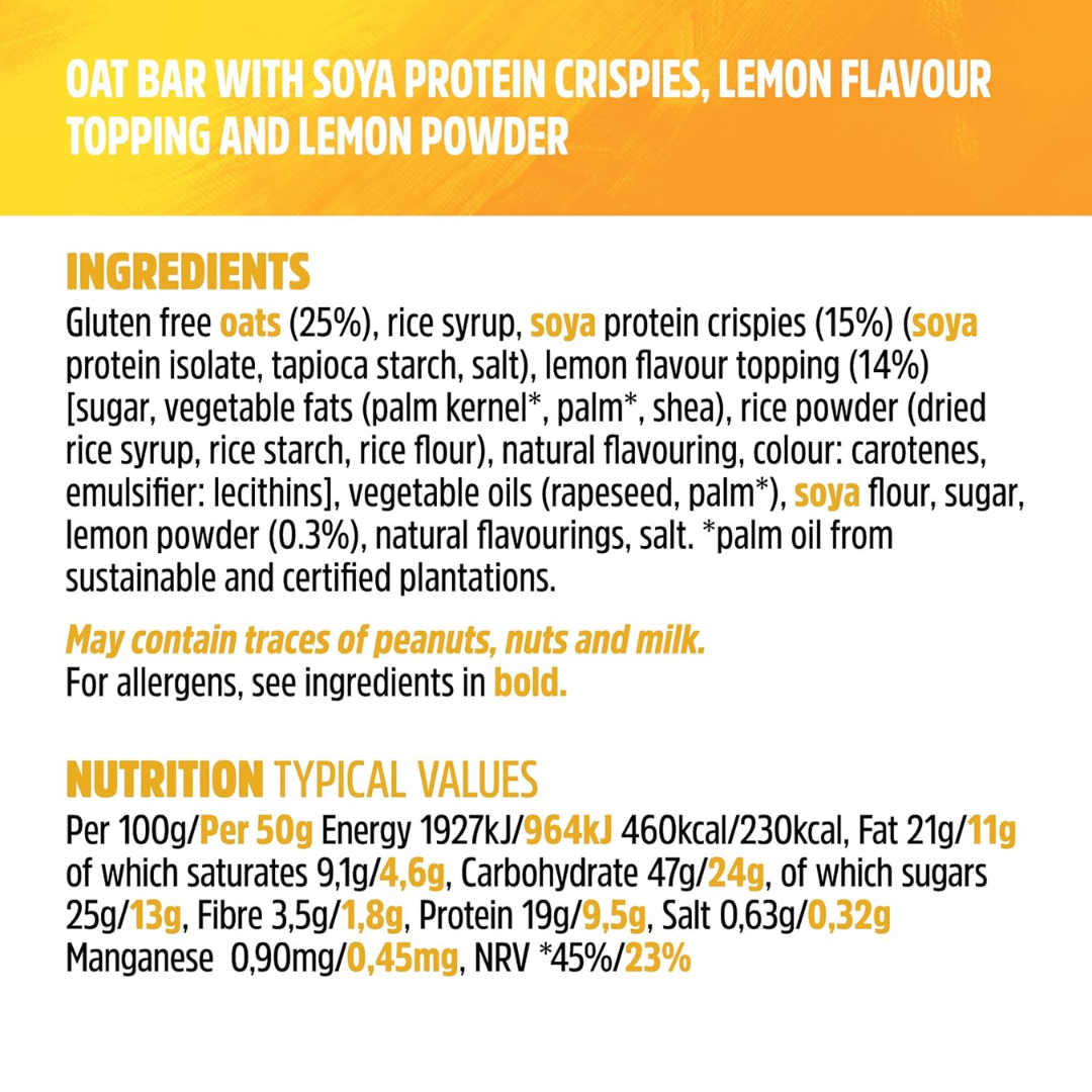 Trek Protein Flapjack 16x50g Smooth Lemon