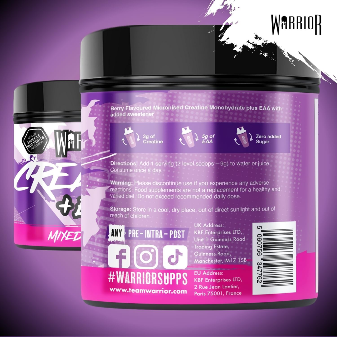 Warrior Creatine Plus EAA 270g Mixed Berry