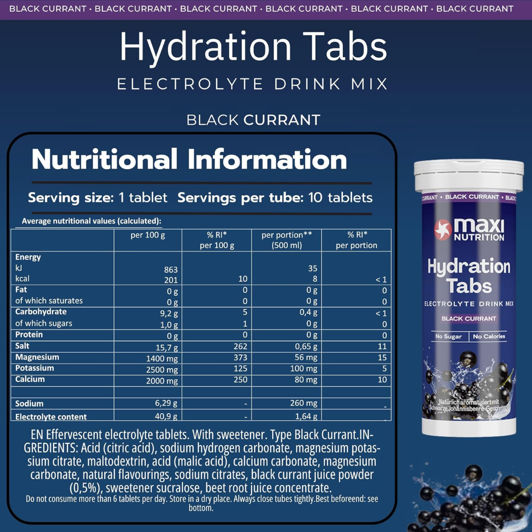MaxiNutrition Protein Hydration 6x10 Tabs Black Currant
