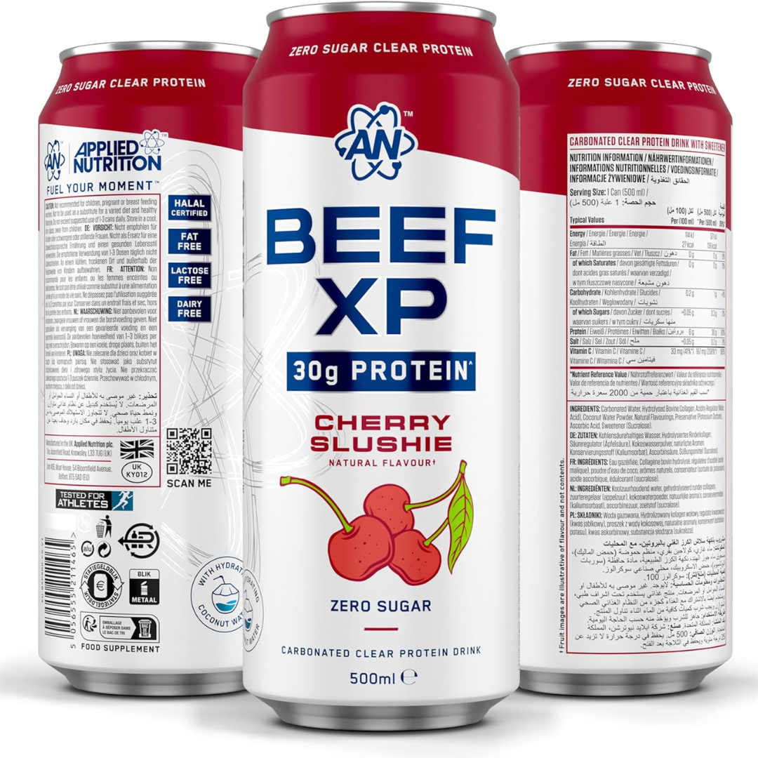 Applied Nutrition Beef XP 12x500ml Cherry Slushie
