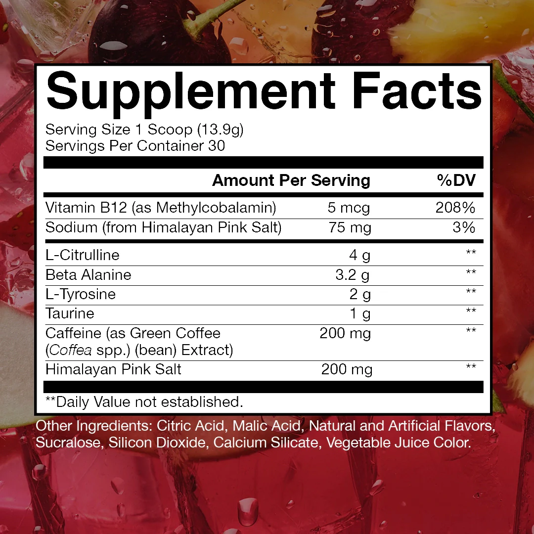 Raw Nutrition Essential PRE 405g Fruit Burst