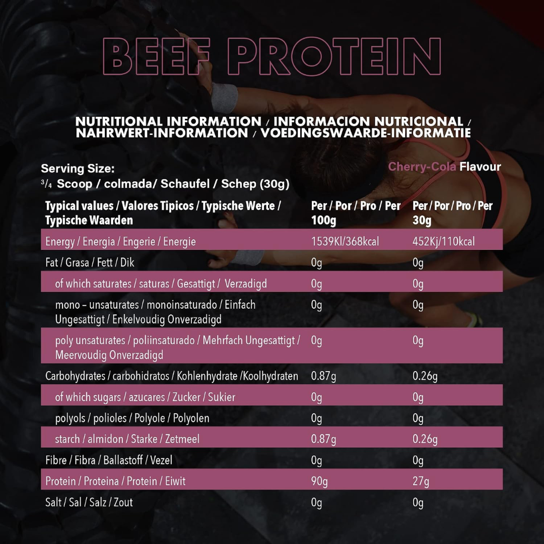NXT Nutrition Beef Protein Isolate 540g Cherry Cola