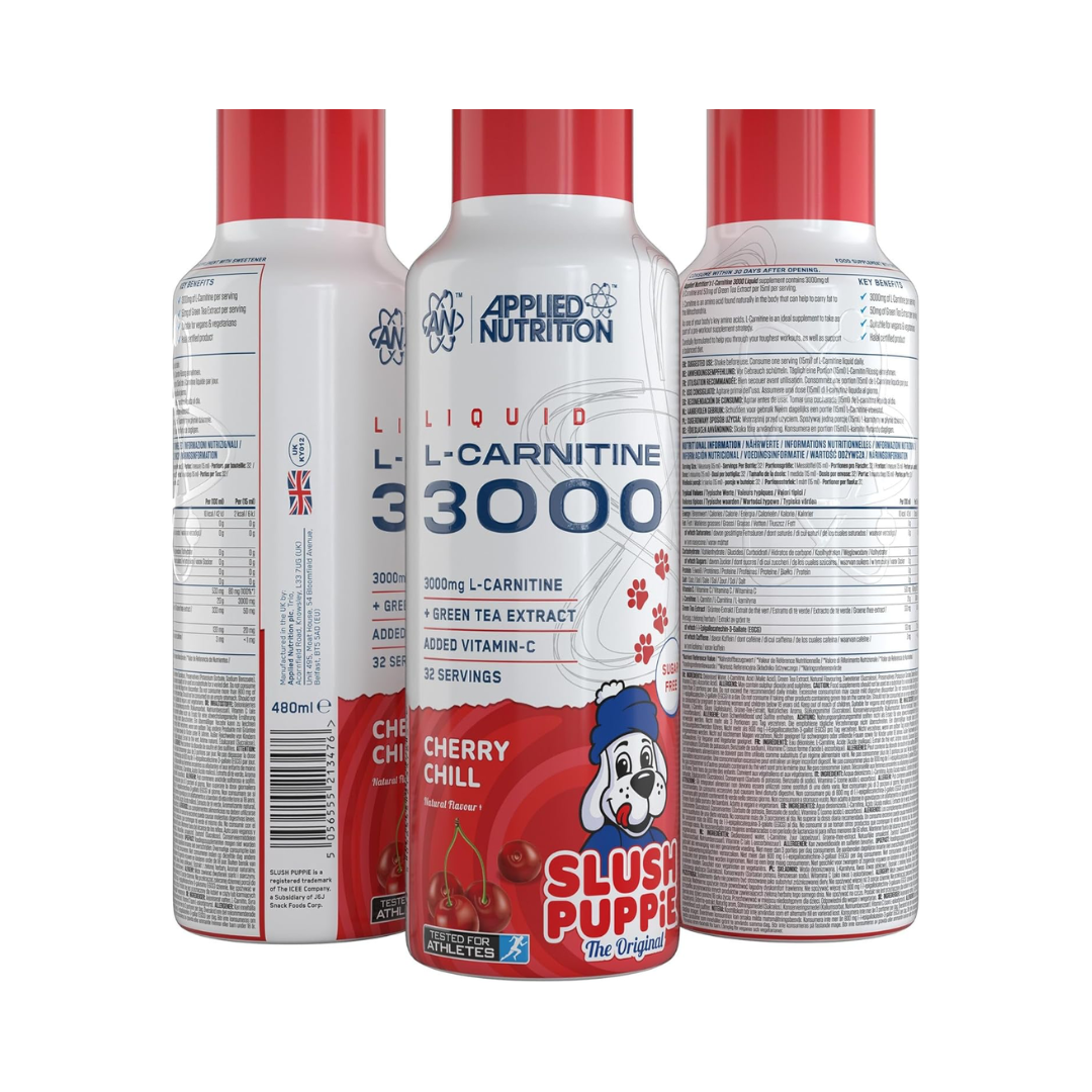 Applied Nutrition L-Carnitine 3000 480ml Cherry Chill Slush Puppie