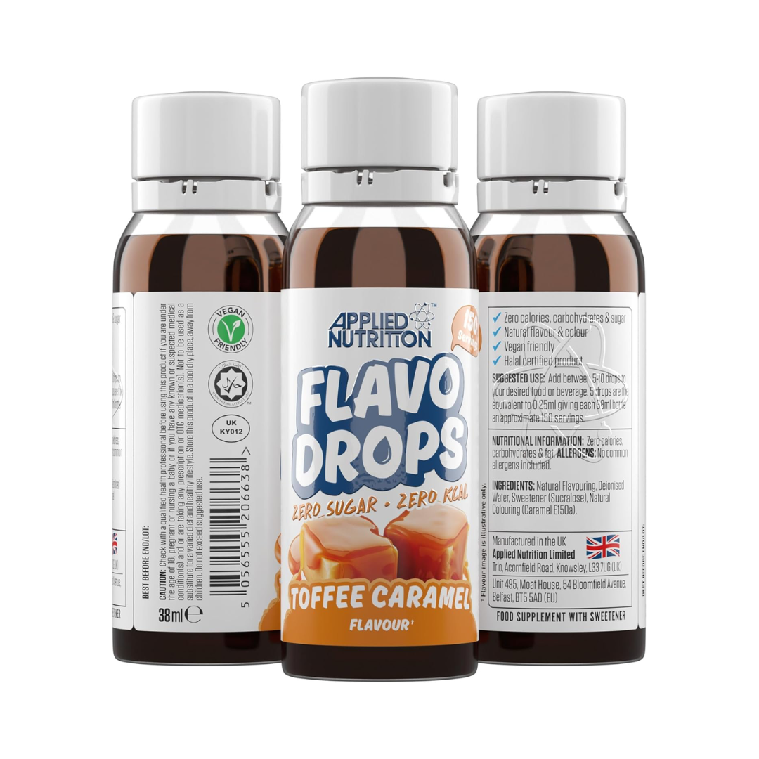 Applied Nutrition Flavo Drops 38ml Toffee Caramel