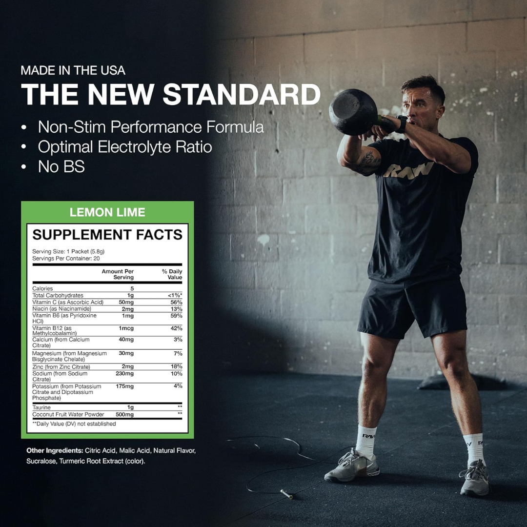 Raw Nutrition Hydration 122g Lemon Lime