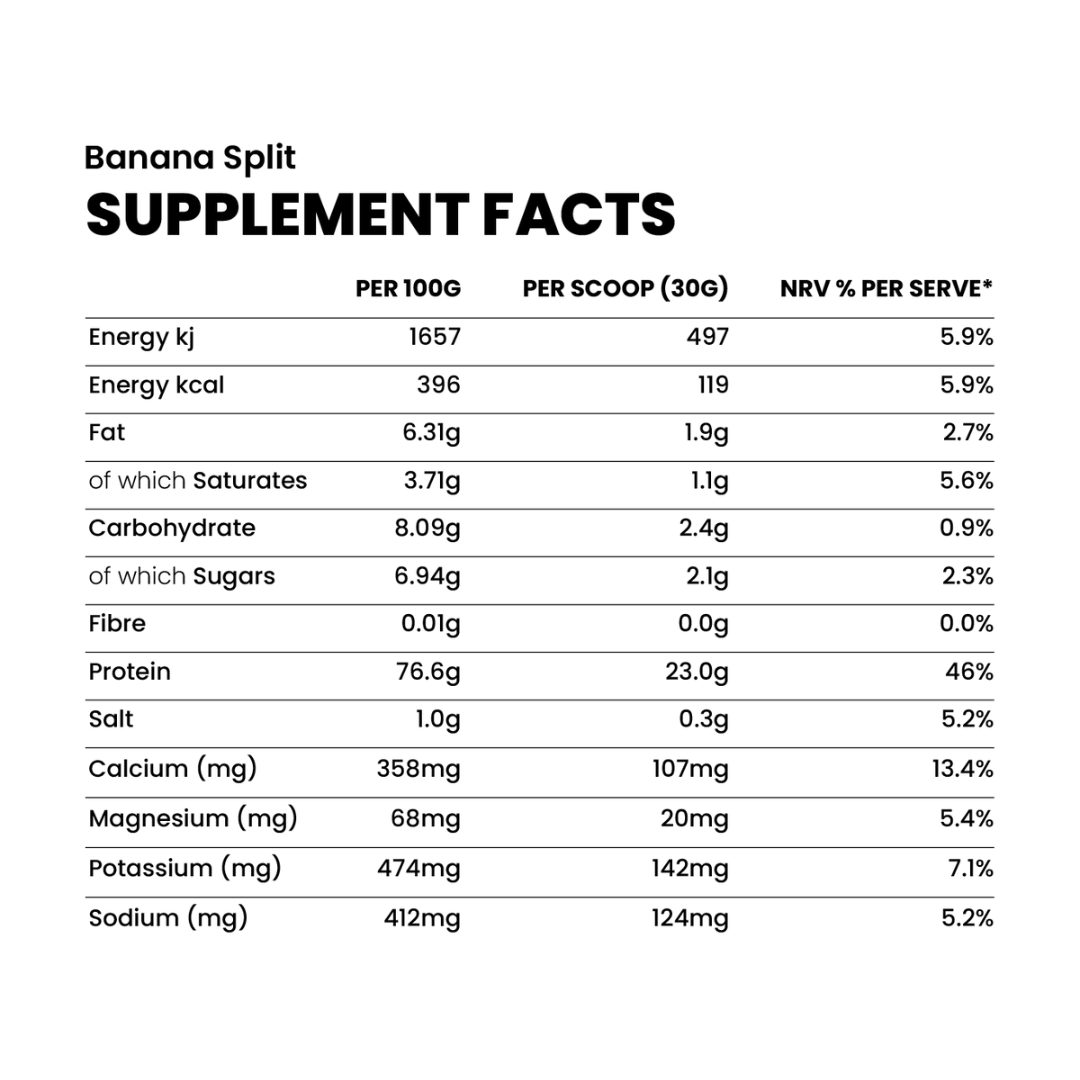 10X Athletic 10X Whey Protein 750g Banana Split