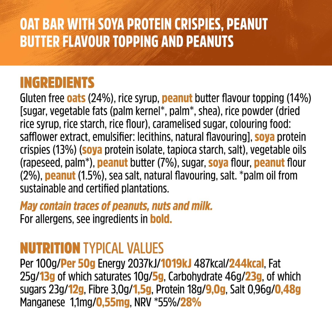 Trek Protein Flapjack 16x50g Peanut Butter