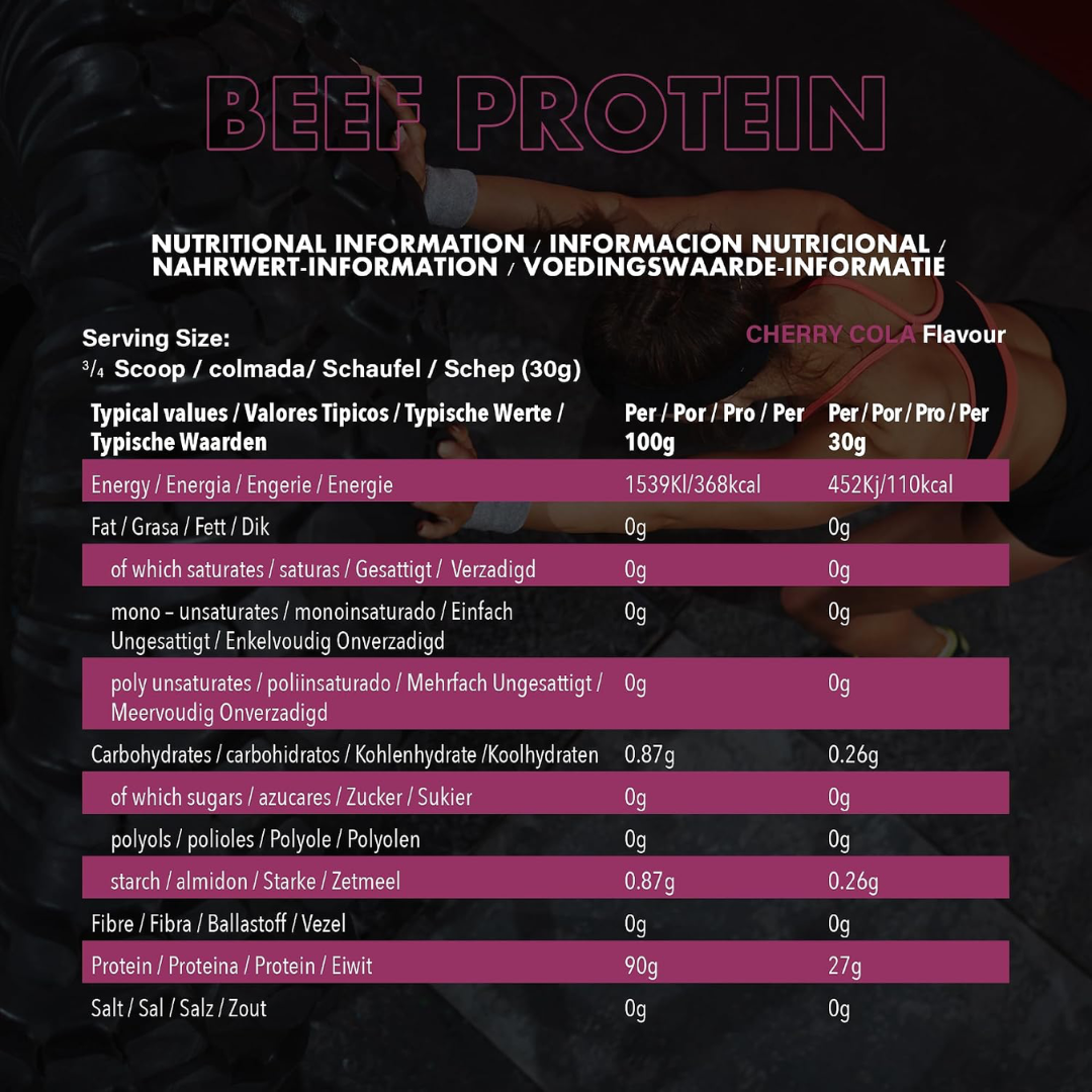 NXT Nutrition Beef Protein Isolate 1.8kg Cherry Cola