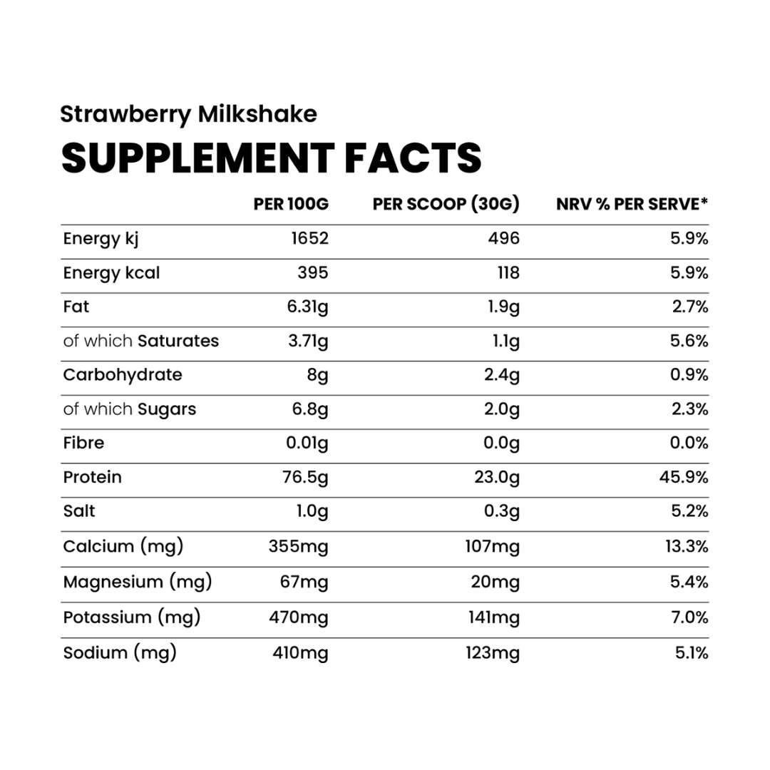 10X Athletic 10X Whey Protein 750g Strawberry Milkshake