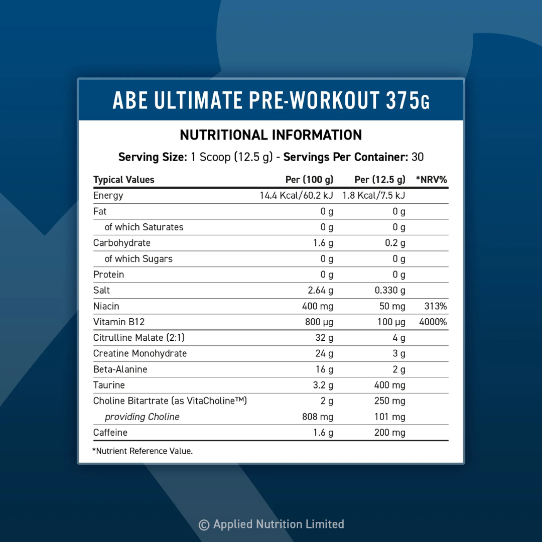 Applied Nutrition ABE (All Black Everything) 375g White