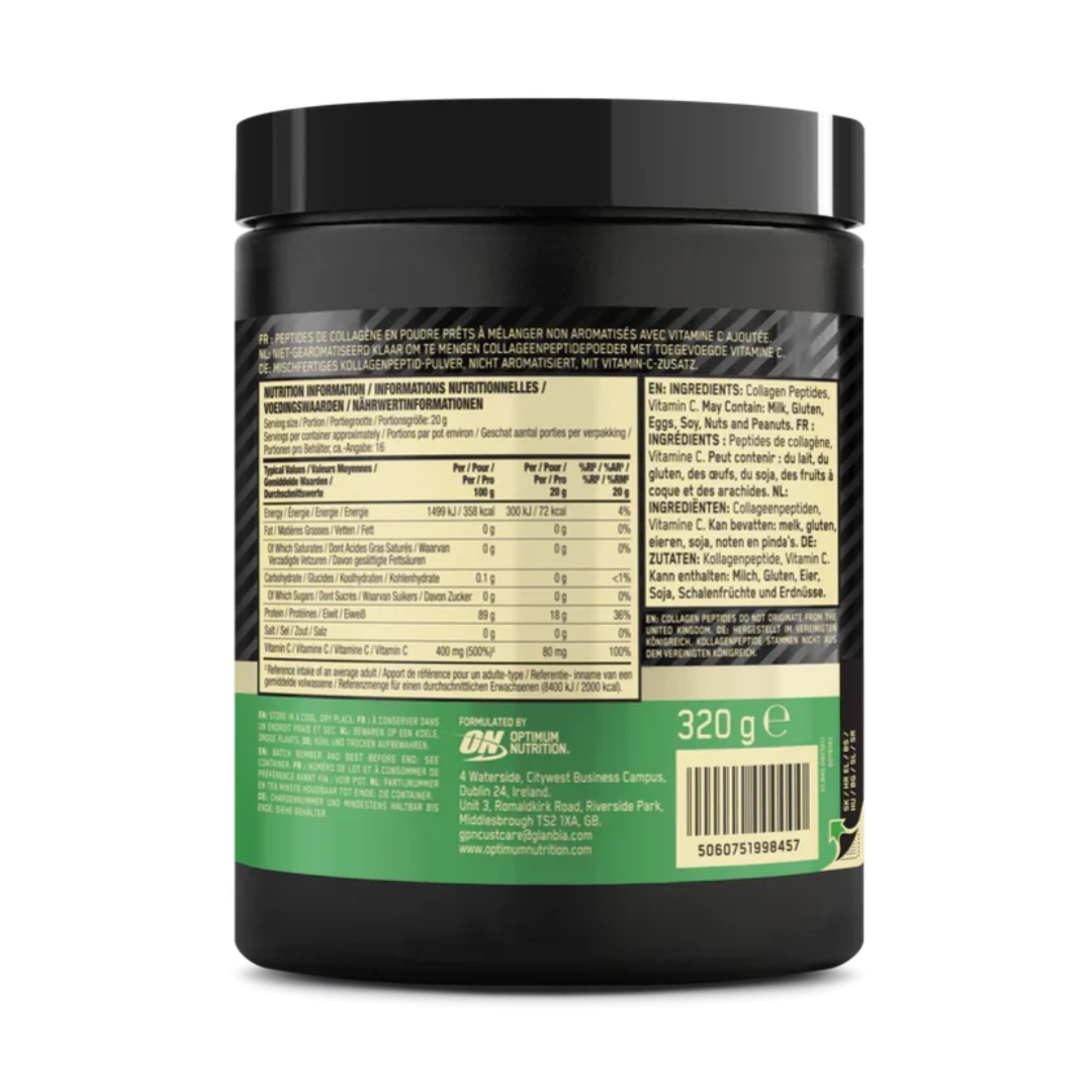 Optimum Nutrition Collagen Peptides 320g Unflavoured