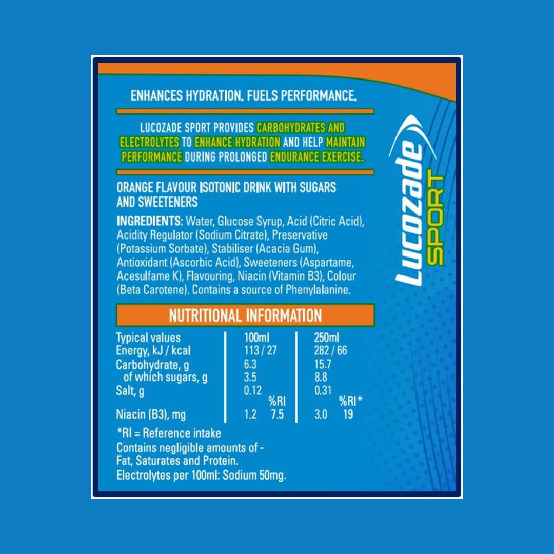 Lucozade Sport 12x750ml Orange