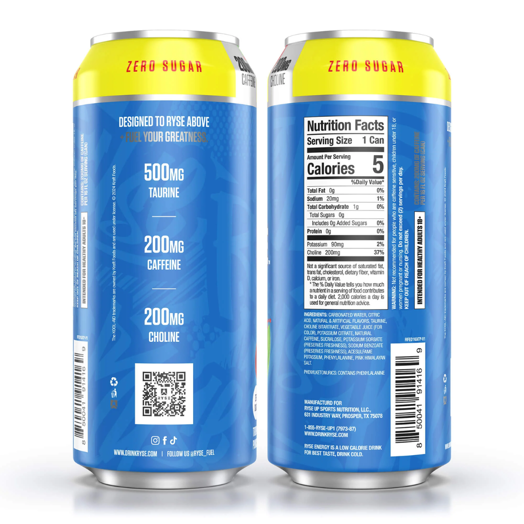 RYSE Fuel Energy 12x473ml Kool-Aid Tropical Punch