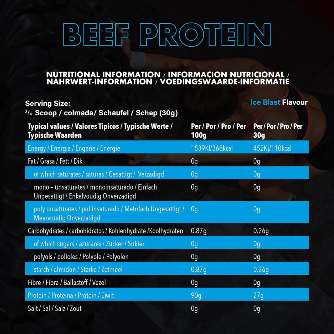 NXT Nutrition Beef Protein Isolate 1.8kg Ice Blast