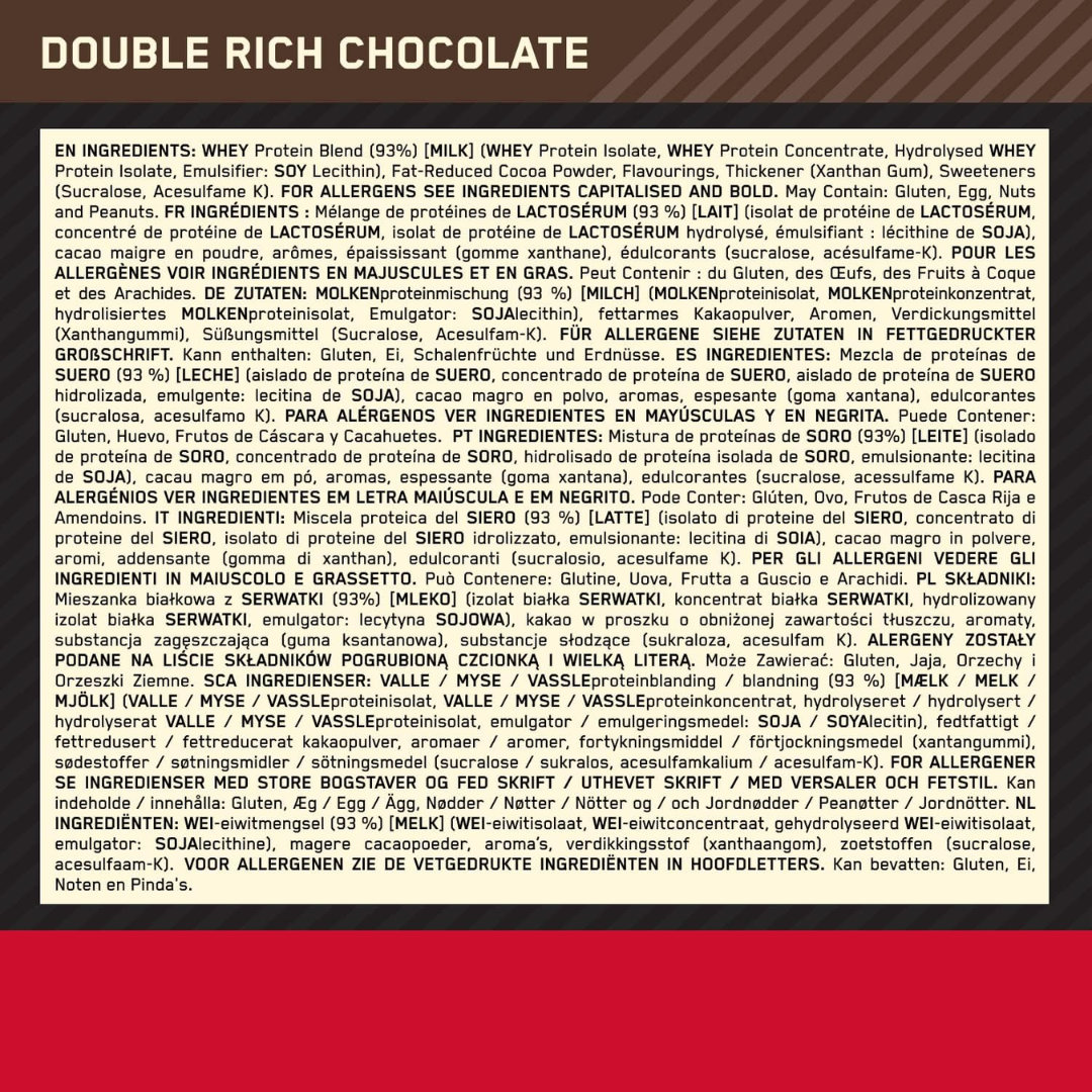 Optimum Nutrition Gold Standard 100% Whey 2.02kg Double Rich Chocolate