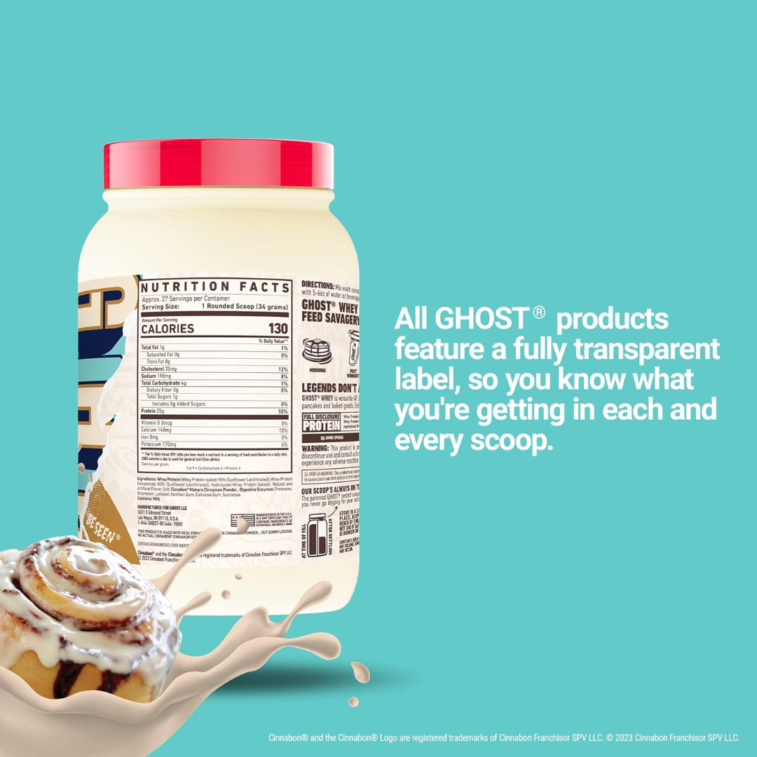 Ghost Whey Protein 924g Cinnabon