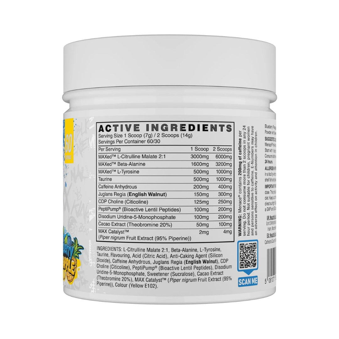 Naughty Boy Menace V2 420g Blueberry Pineapple 60 Servings