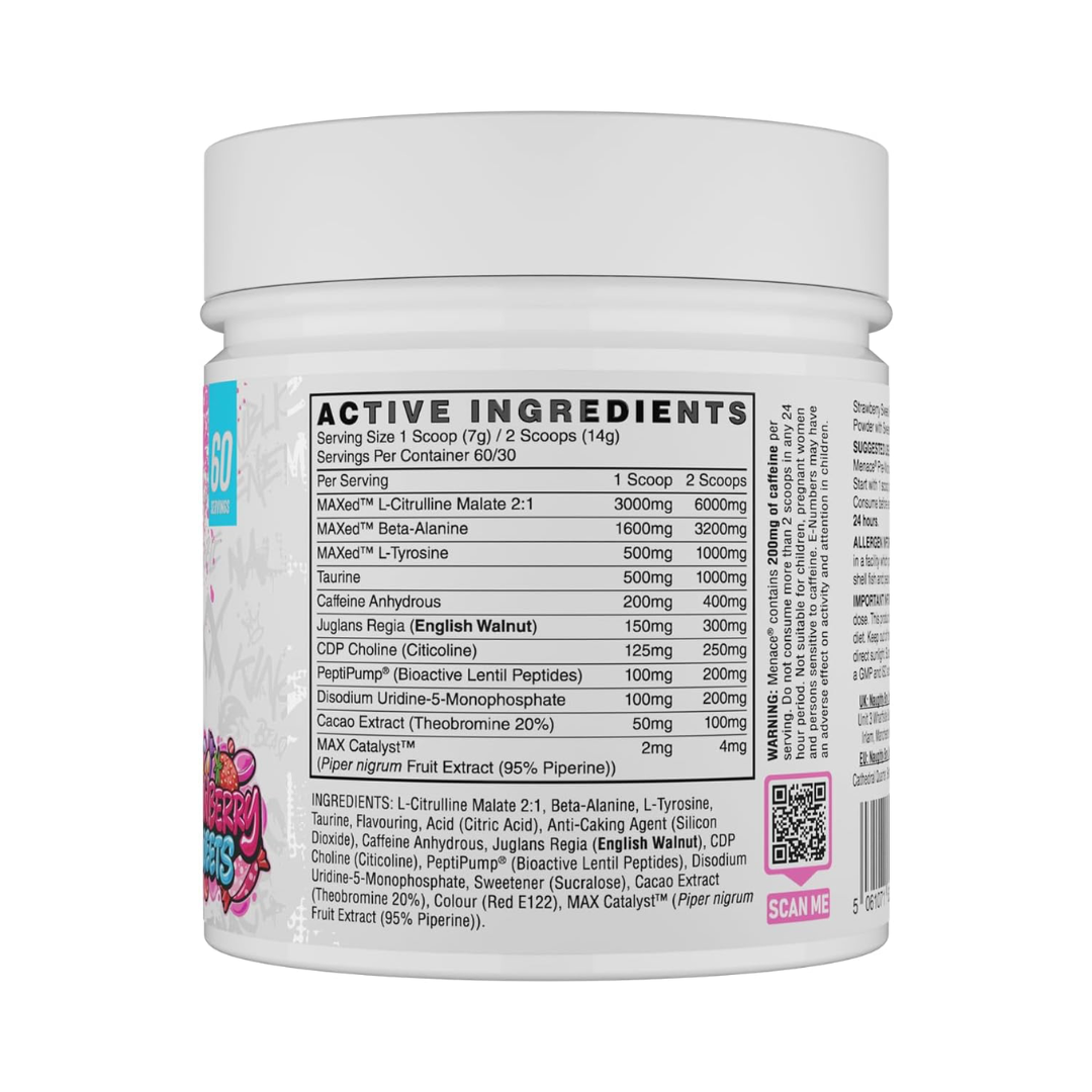 Naughty Boy Menace V2 420g Strawberry Sweets 60 Servings
