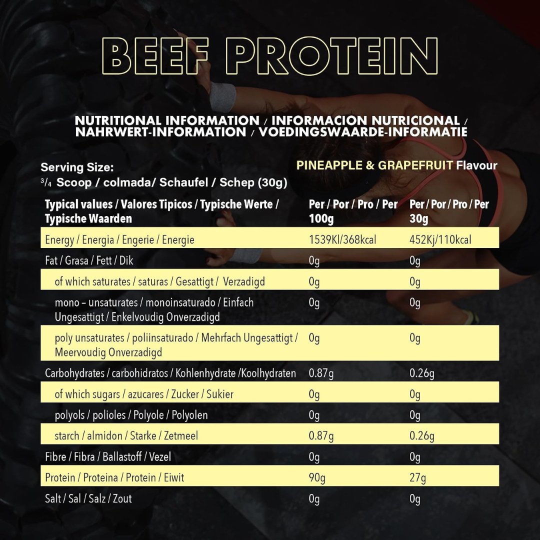 NXT Nutrition Beef Protein Isolate 1.8kg Pineapple & Grapefruit