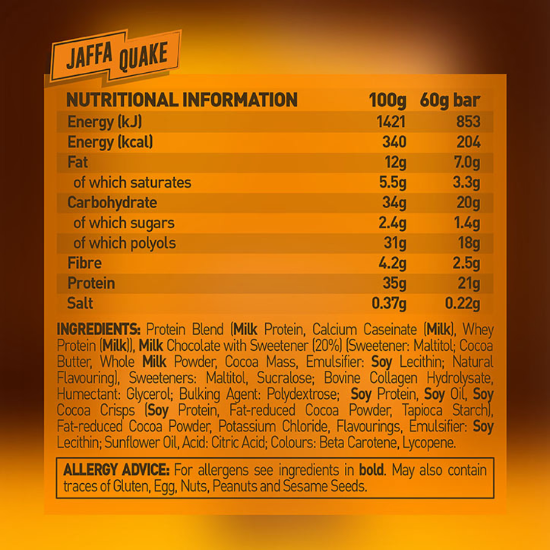 Grenade Protein Bar 12x60g - Jaffa Quake