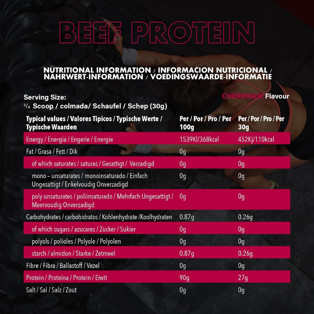 NXT Nutrition Beef Protein Isolate 540g Cherryade
