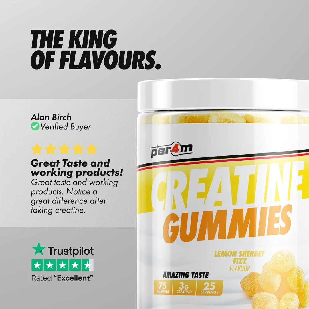 Per4m Creatine Gummies 375g Lemon Sherbet