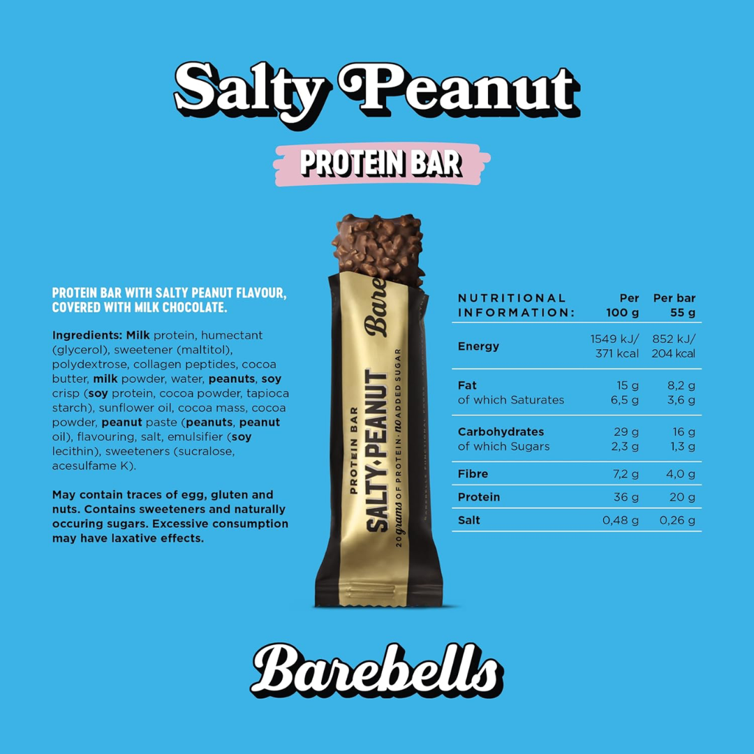 Barebells Protein Bar 55g Salty Peanut