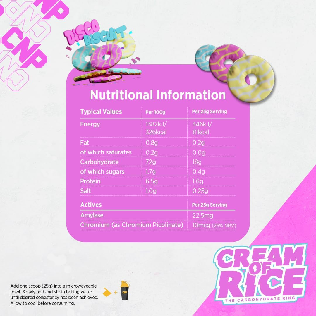 CNP Cream of Rice 2kg Disco Biscuit
