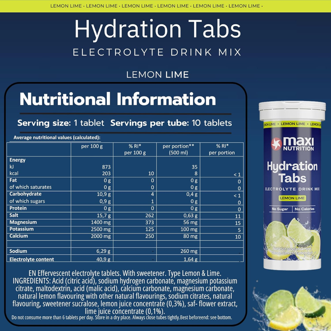 MaxiNutrition Protein Hydration 6x10 Tabs Lemon Lime