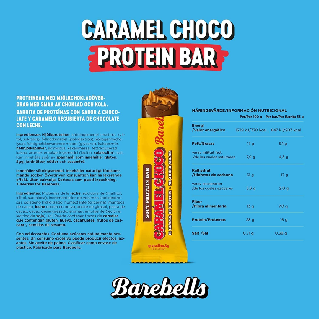 Barebells Soft Protein Bar 55g Caramel Choco