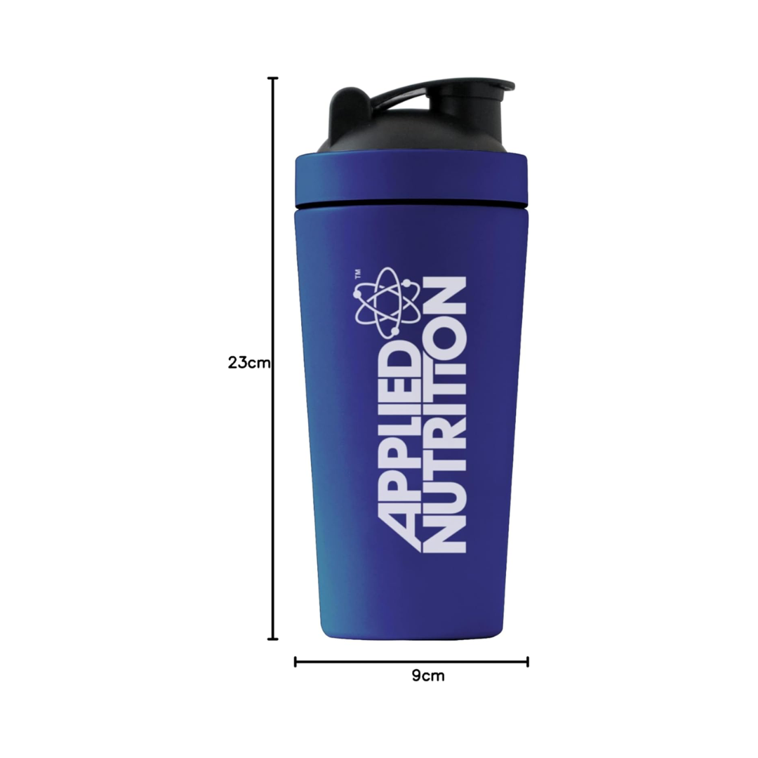 Applied Nutrition Stainless Steel Shaker 750ml Blue