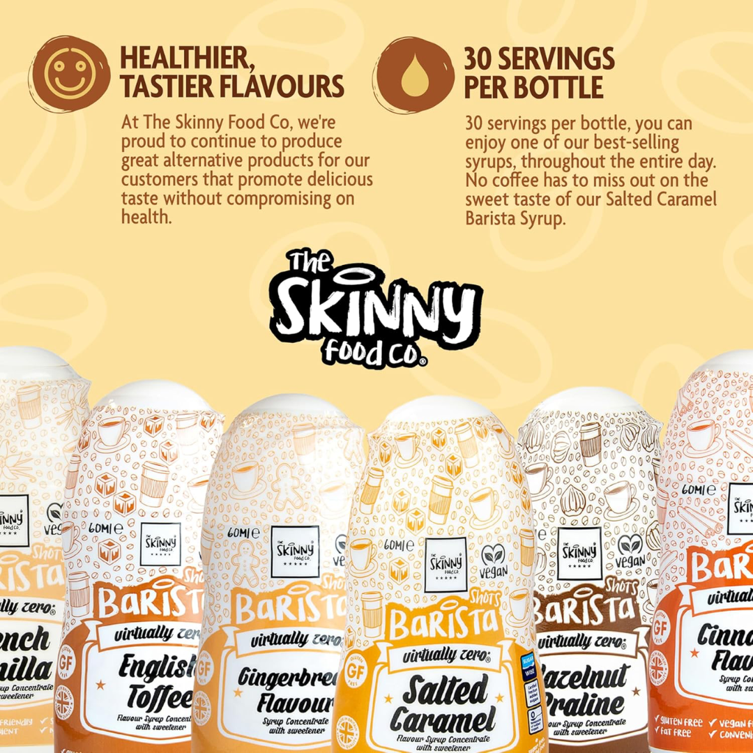 The Skinny Food Co Sugar Free Coffee Shots 60ml Salted Caramel