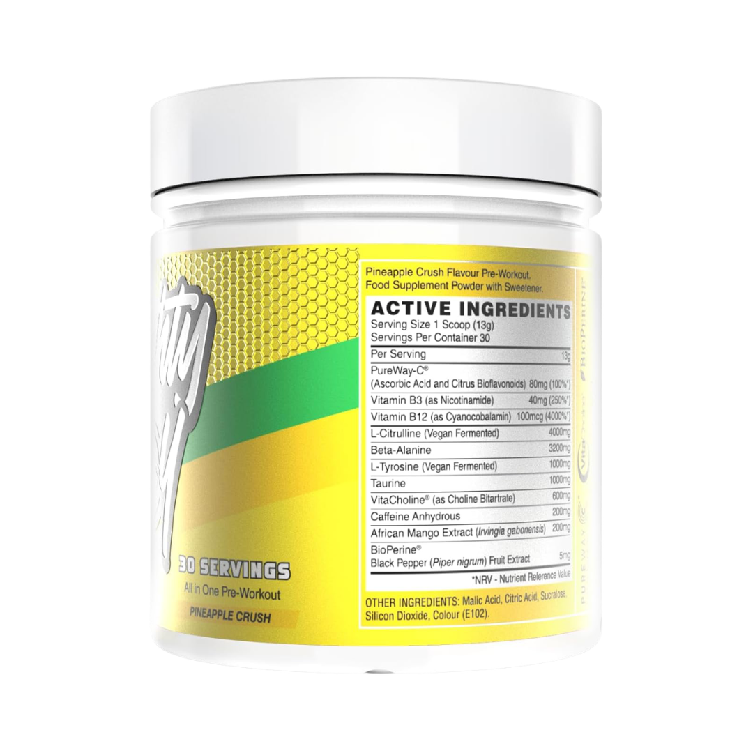 Naughty Boy Energy 390g Pineapple Crush
