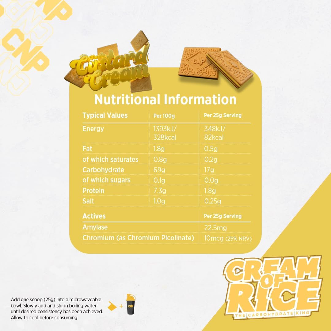 CNP Cream of Rice 2kg Custard Cream