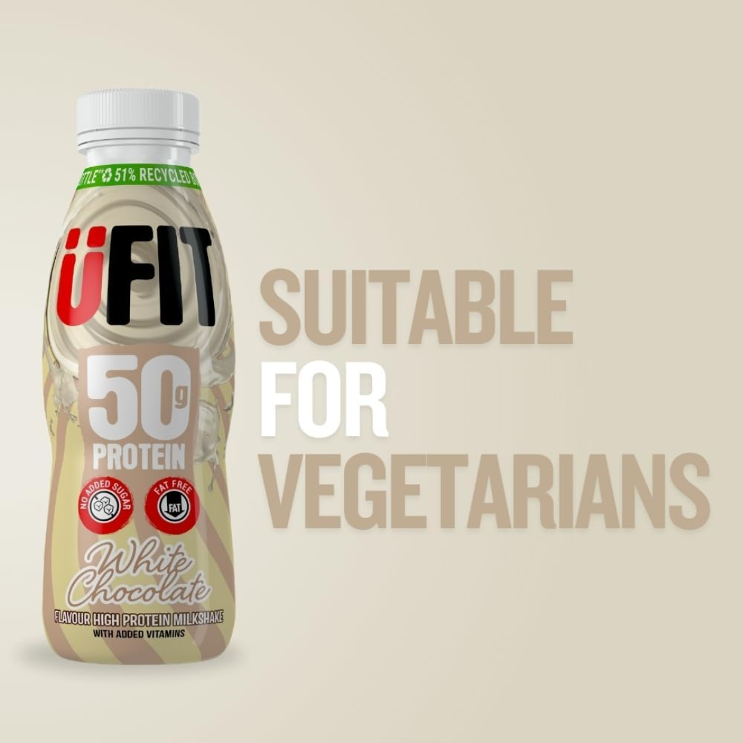 UFIT Protein RTD 8x500ml White Chocolate
