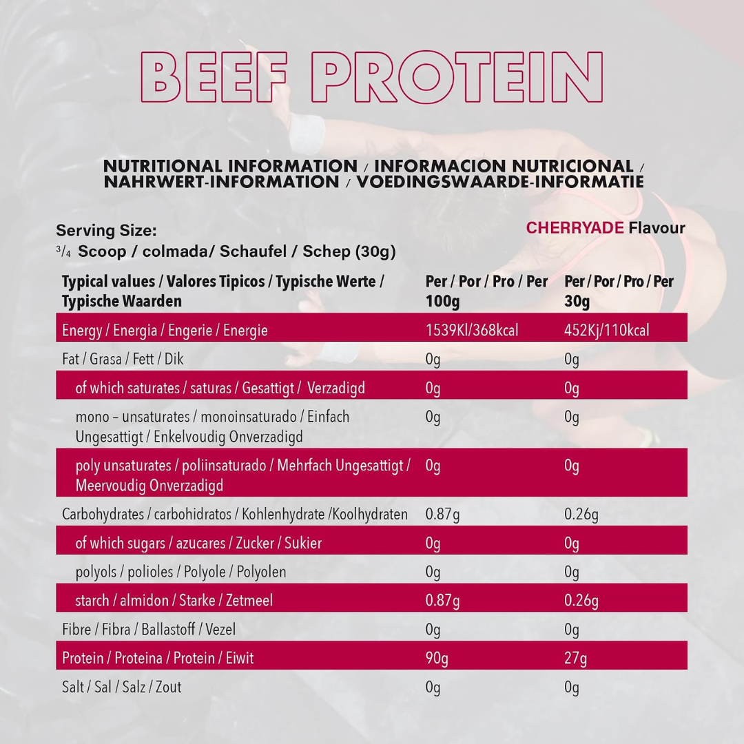 NXT Nutrition Beef Protein Isolate 1.8kg Cherryade