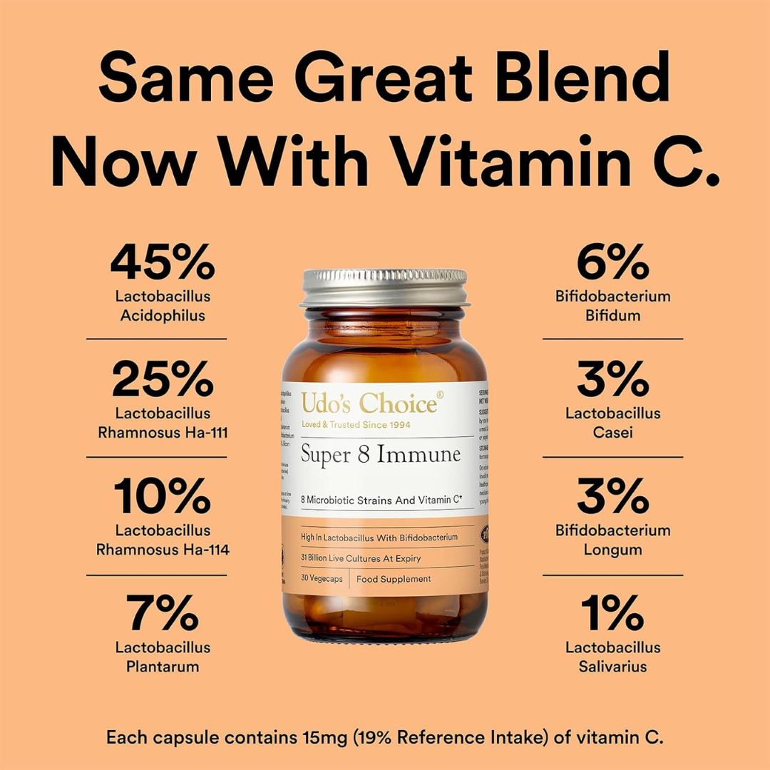Udo's Choice Super 8 Microbiotics 30 Caps