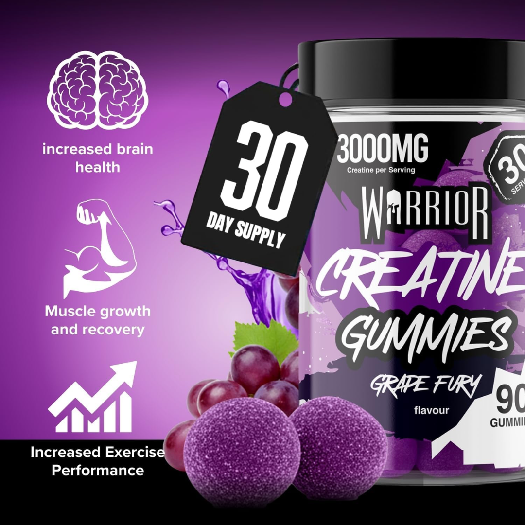 Warrior Creatine Gummies 90 Tabs Grape