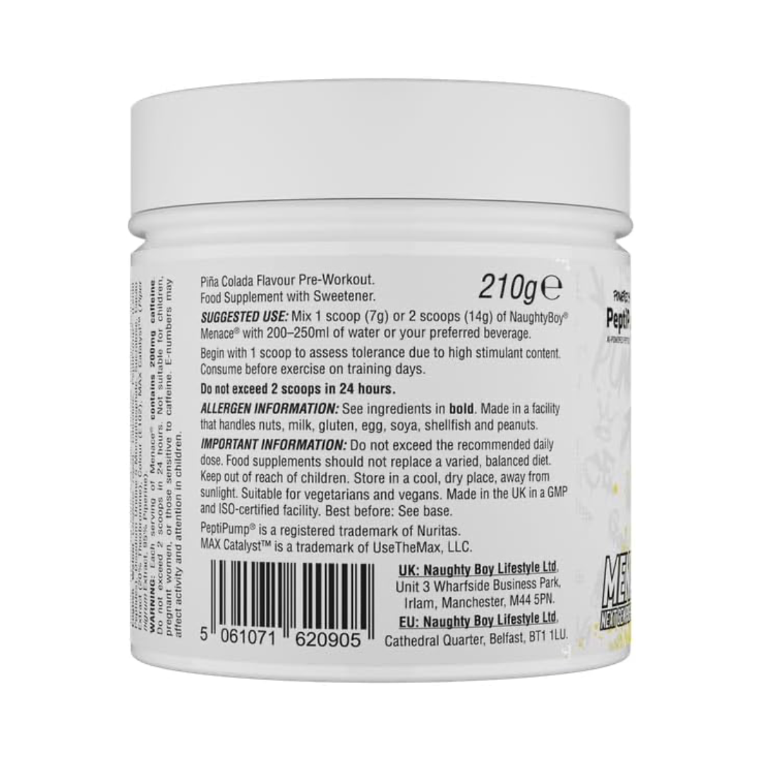 Naughty Boy Menace V2 210g Pina Colada 30 Servings