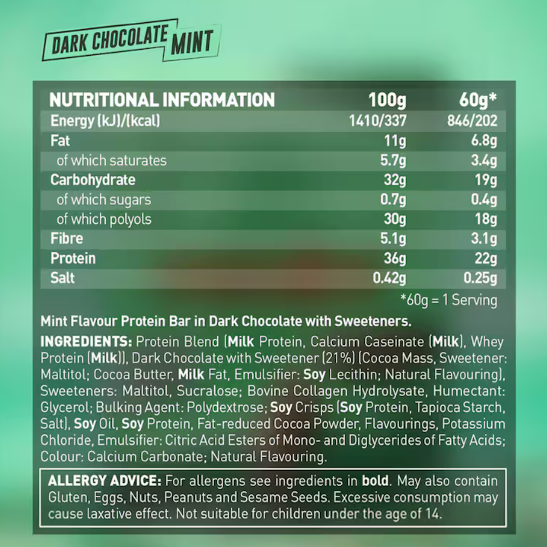 Grenade Protein Bar 12x60g - Dark Choc Mint
