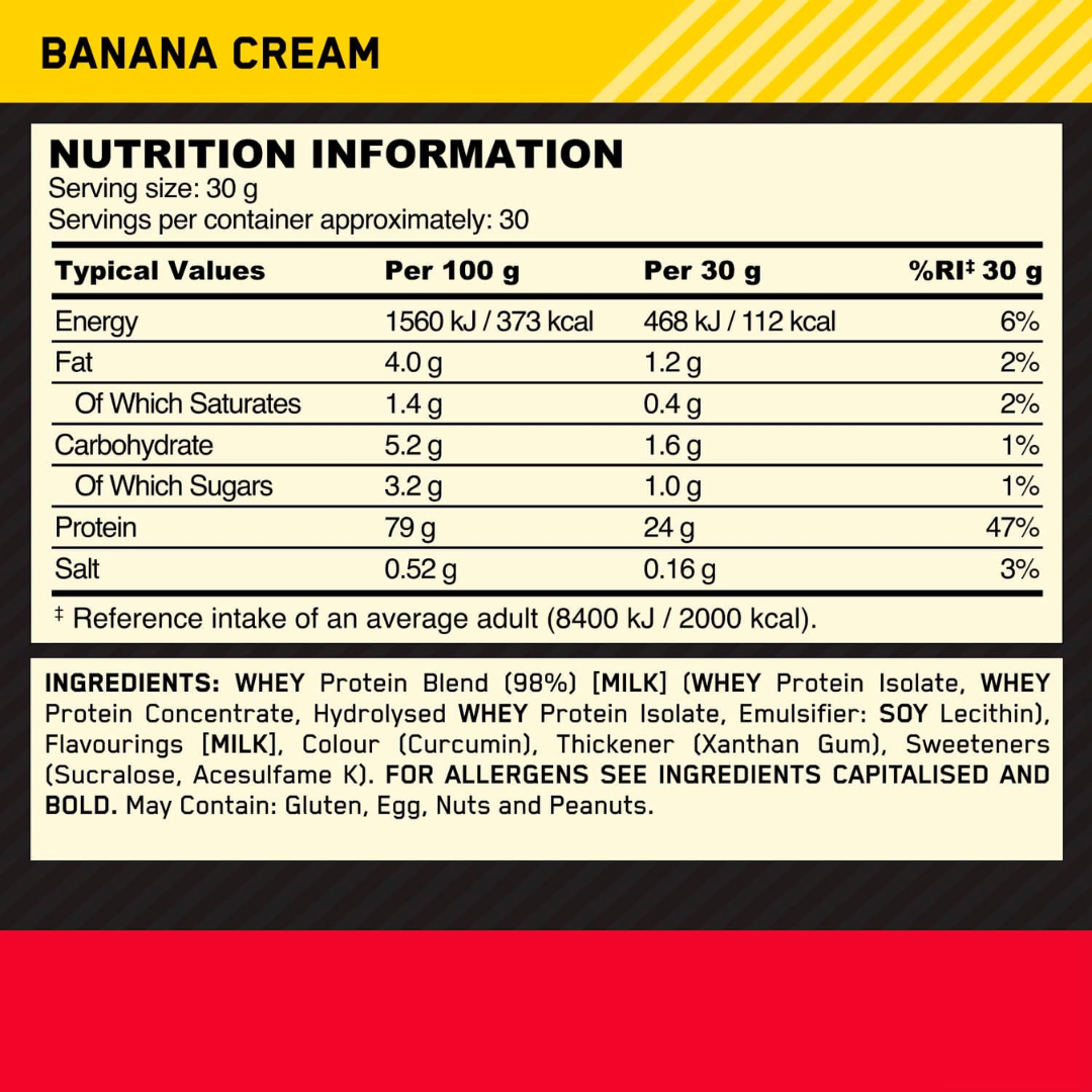 Optimum Nutrition Gold Standard 100% Whey 780g Banana
