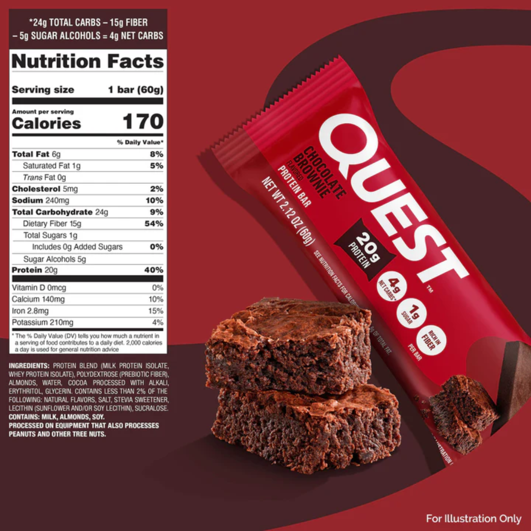 Quest Nutrition Bar 12x60g Chocolate Brownie