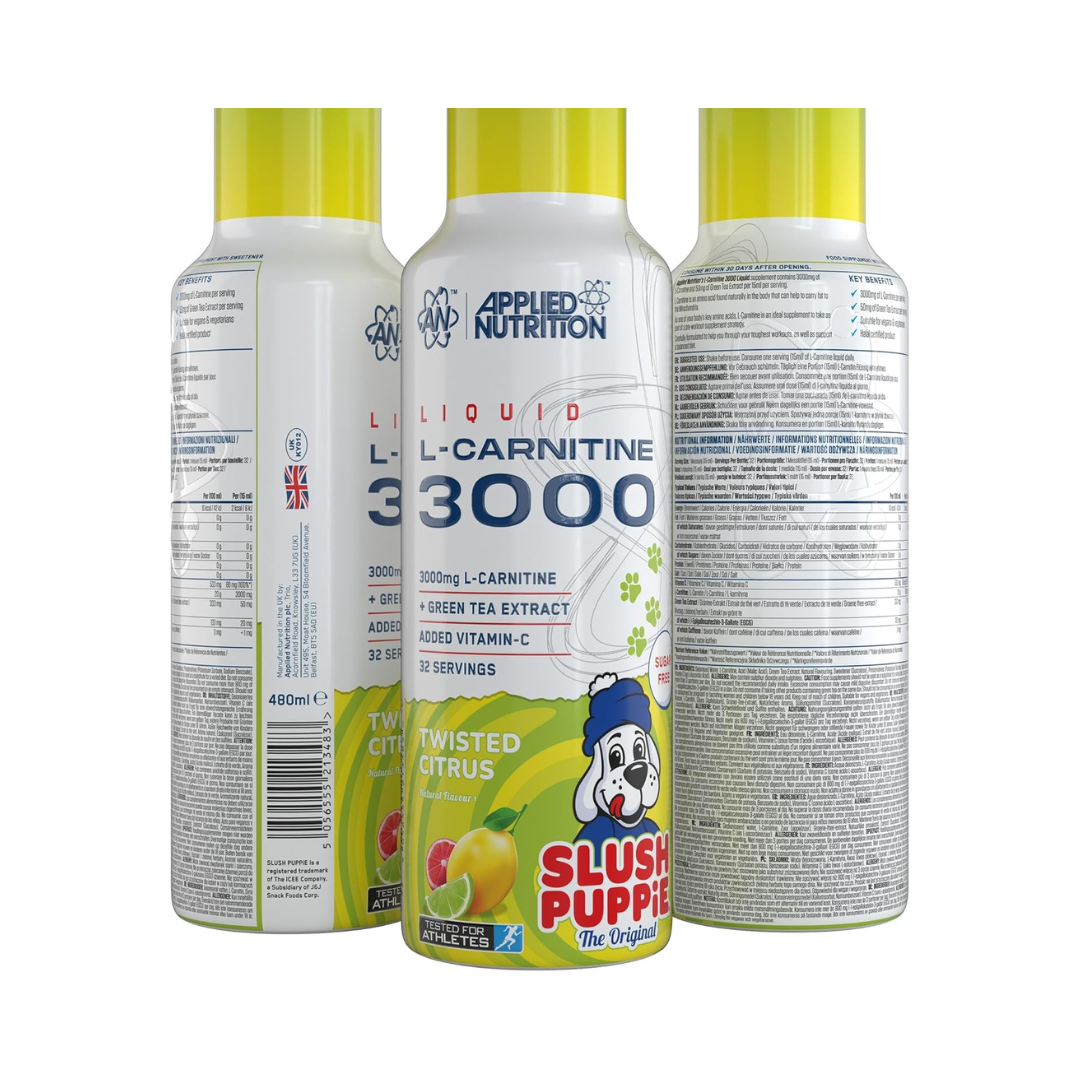 Applied Nutrition L-Carnitine 3000 480ml Twisted Citrus Slush Puppie