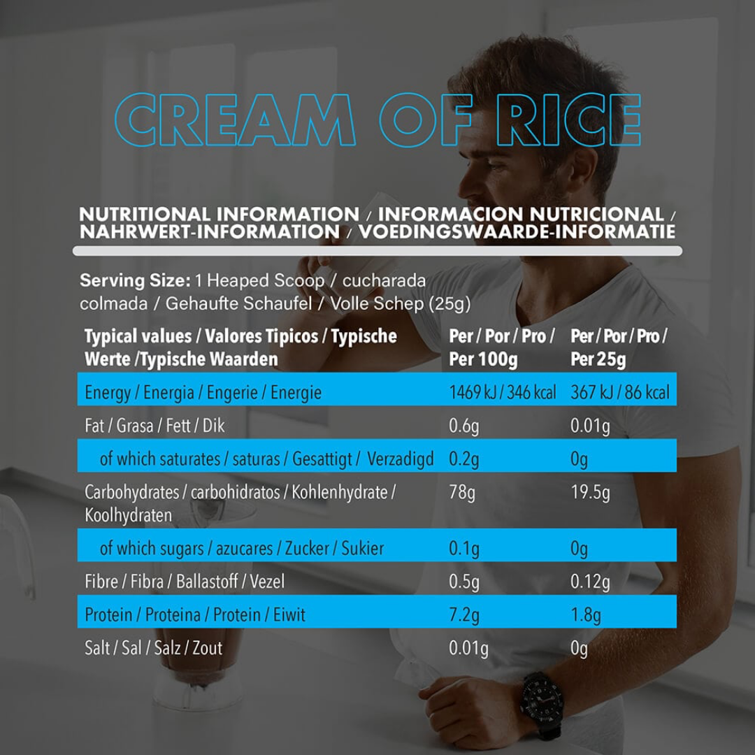 NXT Nutrition Cream of Rice 2kg Unflavoured
