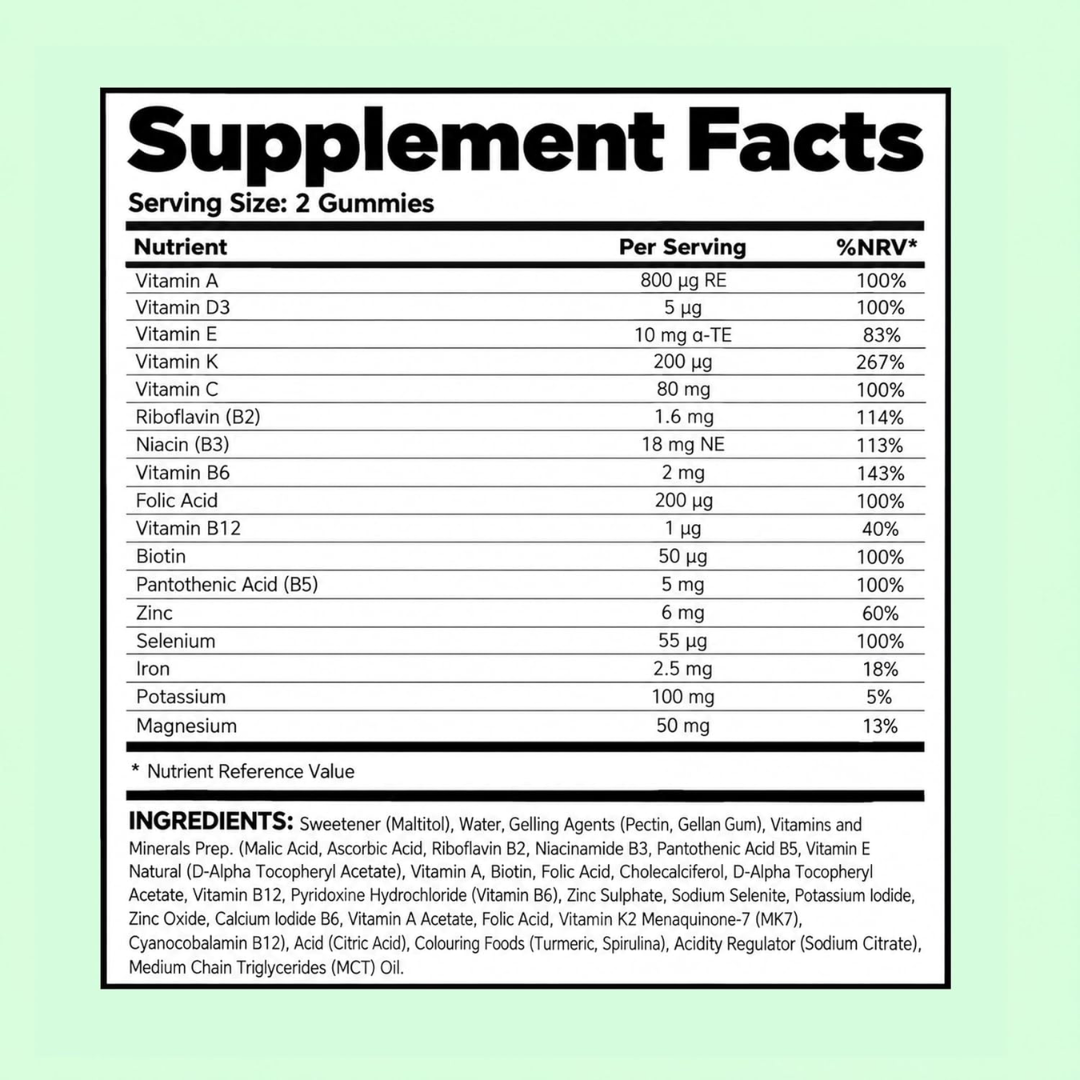 Gumi Vitamins REVIVE - Skin, Hair & Nails Gummies 300g Apple