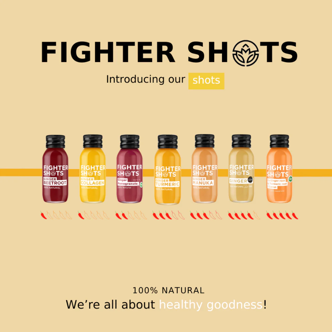 Fighter Shots 12x60ml Ginger Collagen