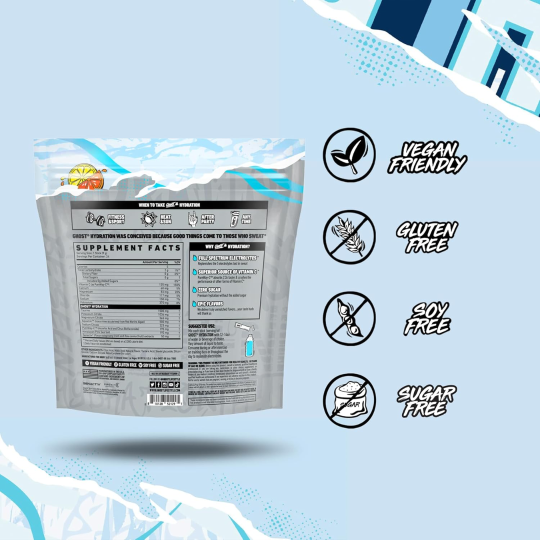 Ghost Hydration Sticks 216g Lemon Crush