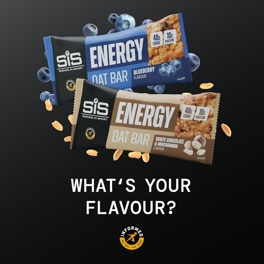 SIS Energy Oat Bar 12x70g White Choc Macadamia