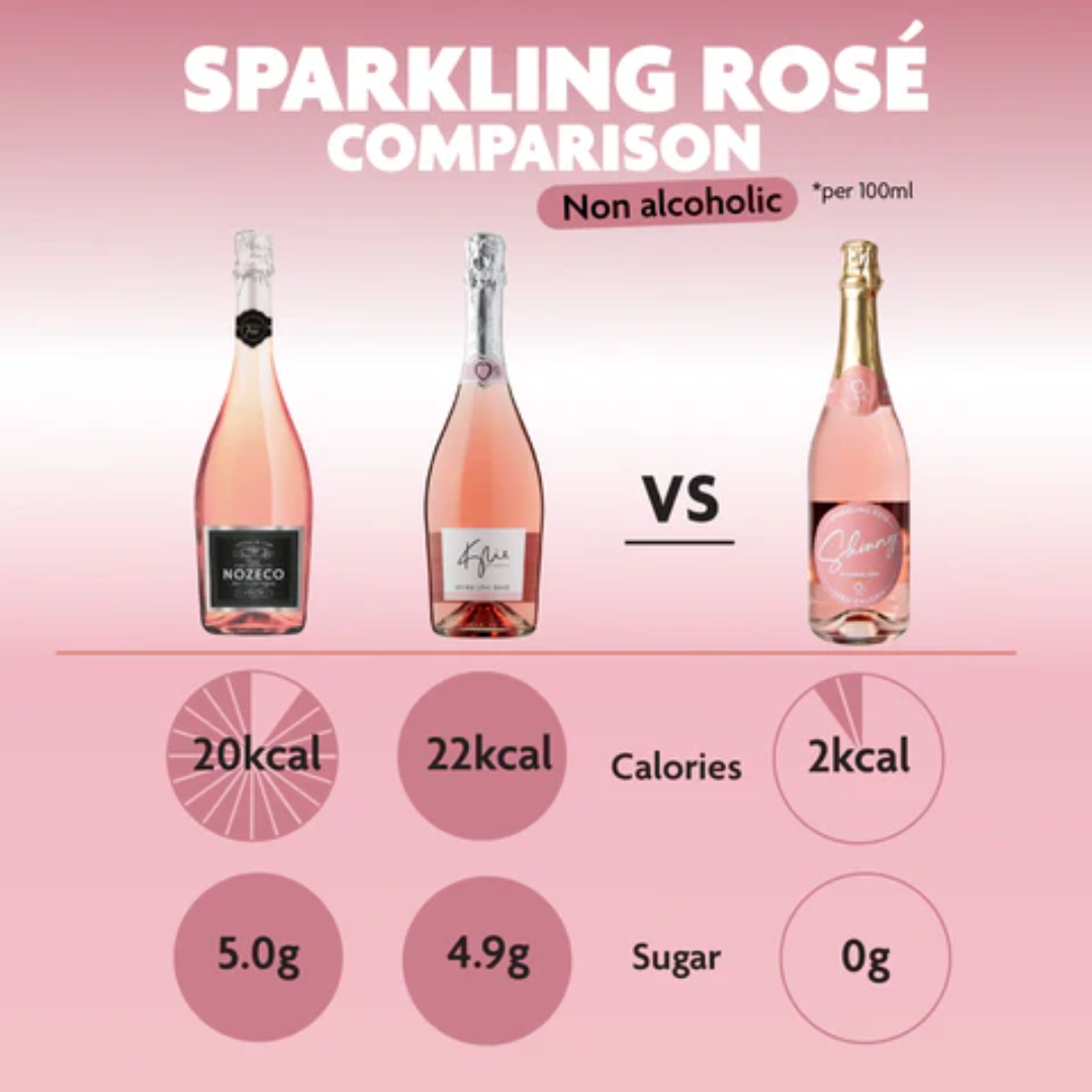 The Skinny Food Co Skinny Sparkling Rose Non-Alcoholic 0.0% 750ml Rose