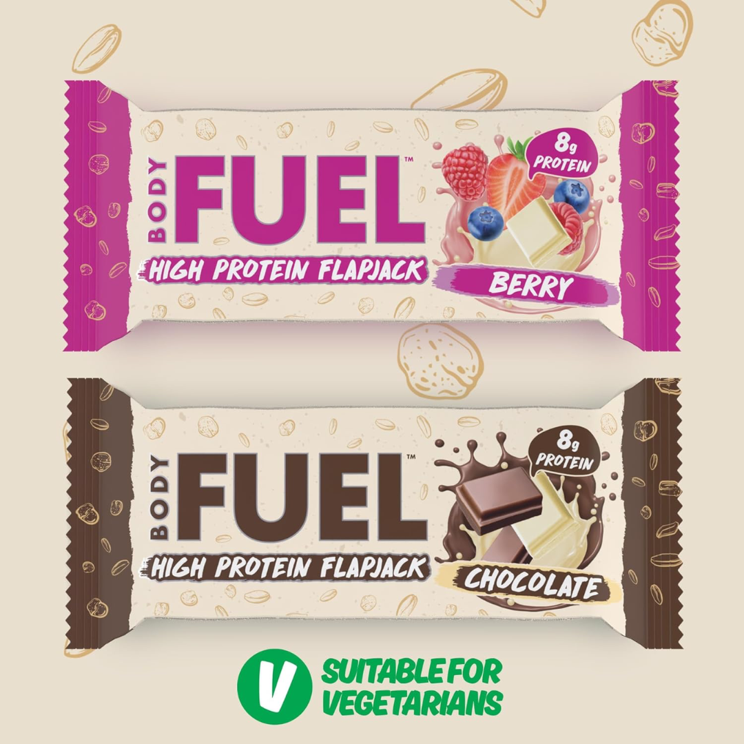 Applied Nutrition Body Fuel High Protein Flapjacks 12x40g Chocolate